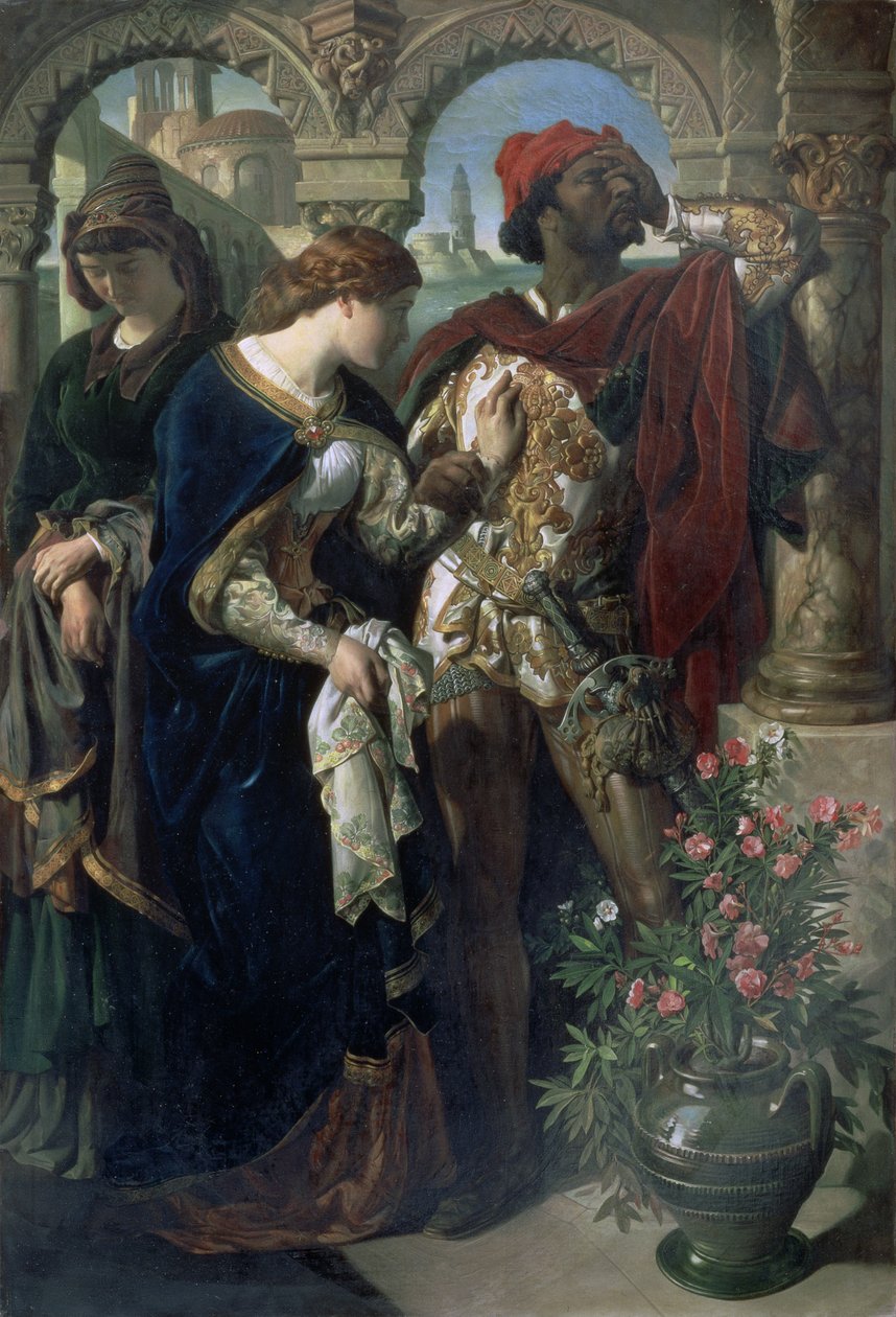 Othello, Desdemona a Emilia od Daniel Maclise