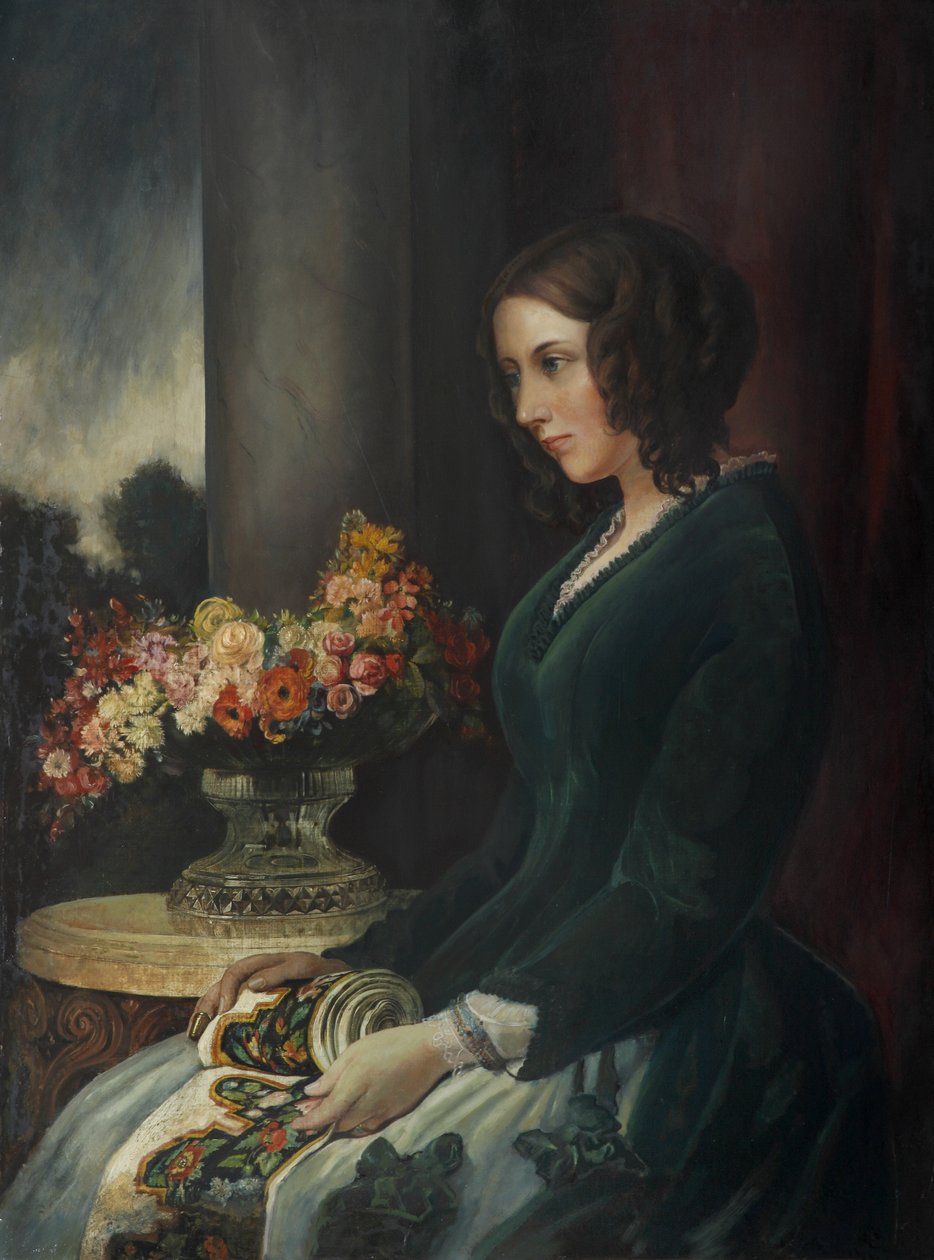 Portrét Catherine Dickensové, kolem roku 1847 (olej na plátně) od Daniel Maclise