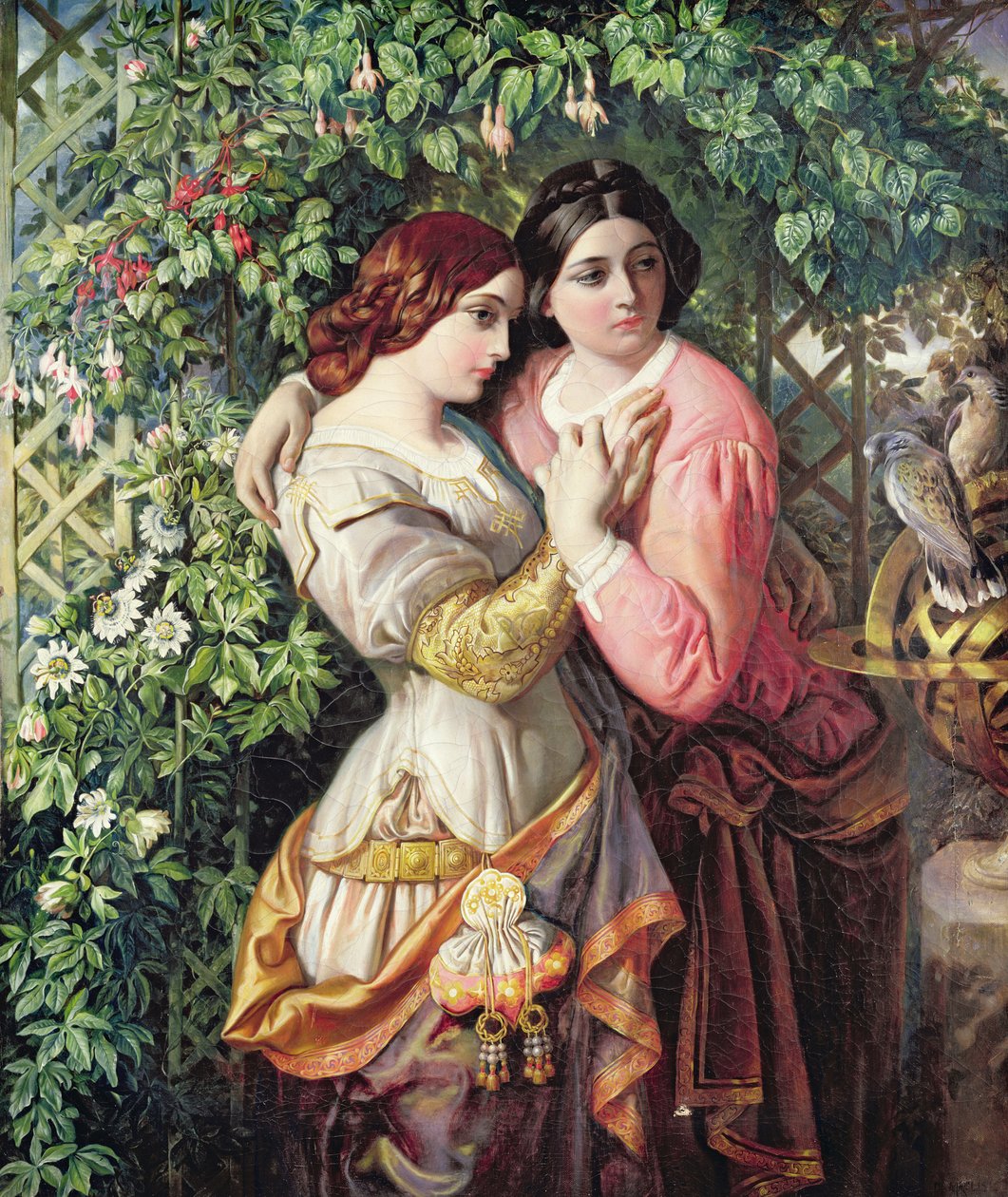 Rosalind a Celia, kolem roku 1845 (olej na plátně) od Daniel Maclise