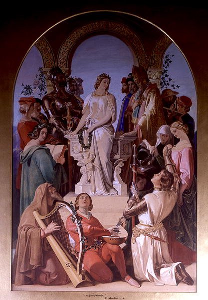 Duch rytířství (olej na plátně) od Daniel Maclise