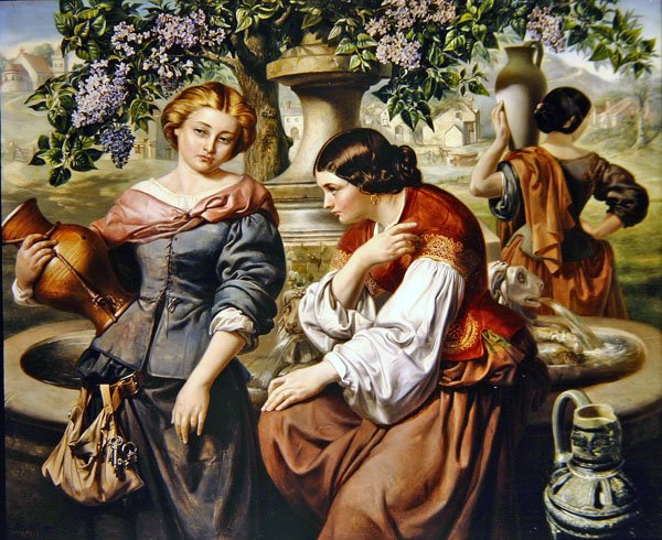 Vesnické drby od Daniel Maclise