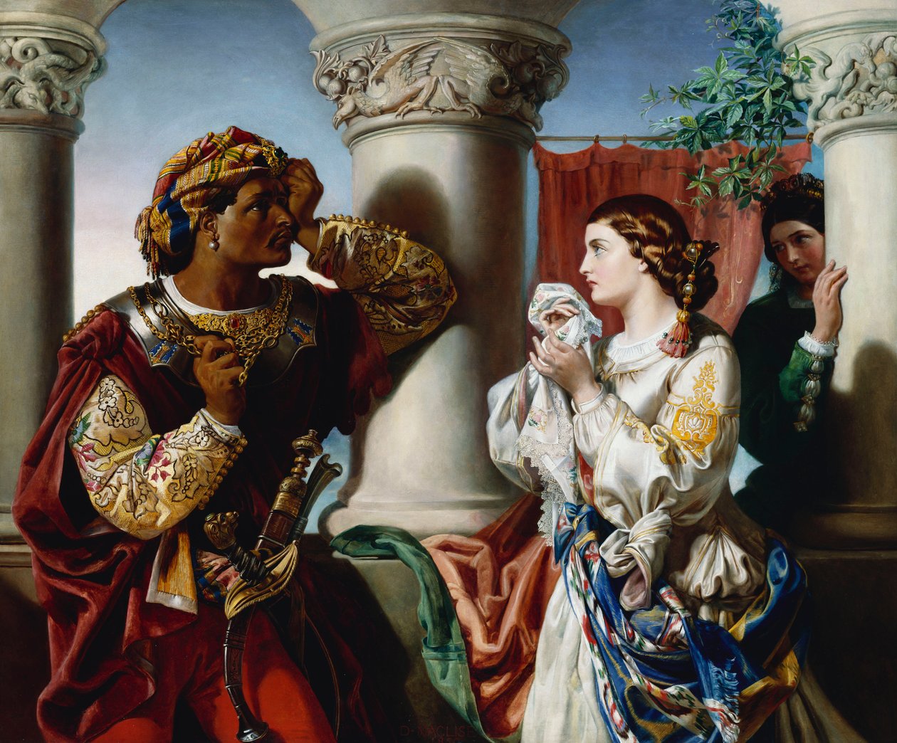 Othello a Desdemona od Daniel Maclise