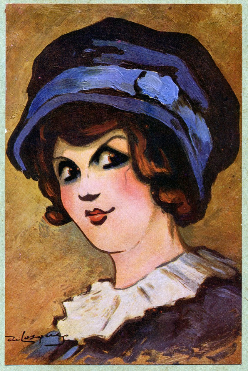 Literatura. Divadlo. Francouzská herečka Eve Lavalliere. Ilustrace Daniel de Losques v: Je Sais Tout (časopis), Francie, říjen. od Daniel (1880 1915) de Losques