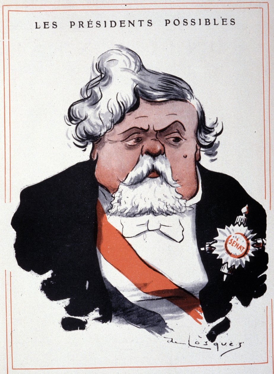 Portrét Armanda Fallièrese (1841 - 1931), francouzského státníka, od Losques. od Daniel de Losques