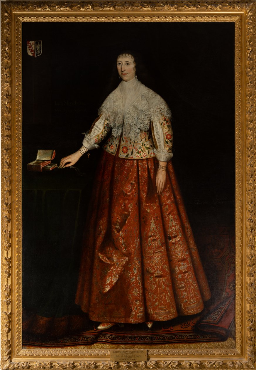 Lady Mary Tufton, dcera 1. hraběte z Thanetu, manželka sira Edwarda Sissoppa, 2. Bt., kolem 1590-1656 (olej na plátně) od Daniel (circle of) Mytens