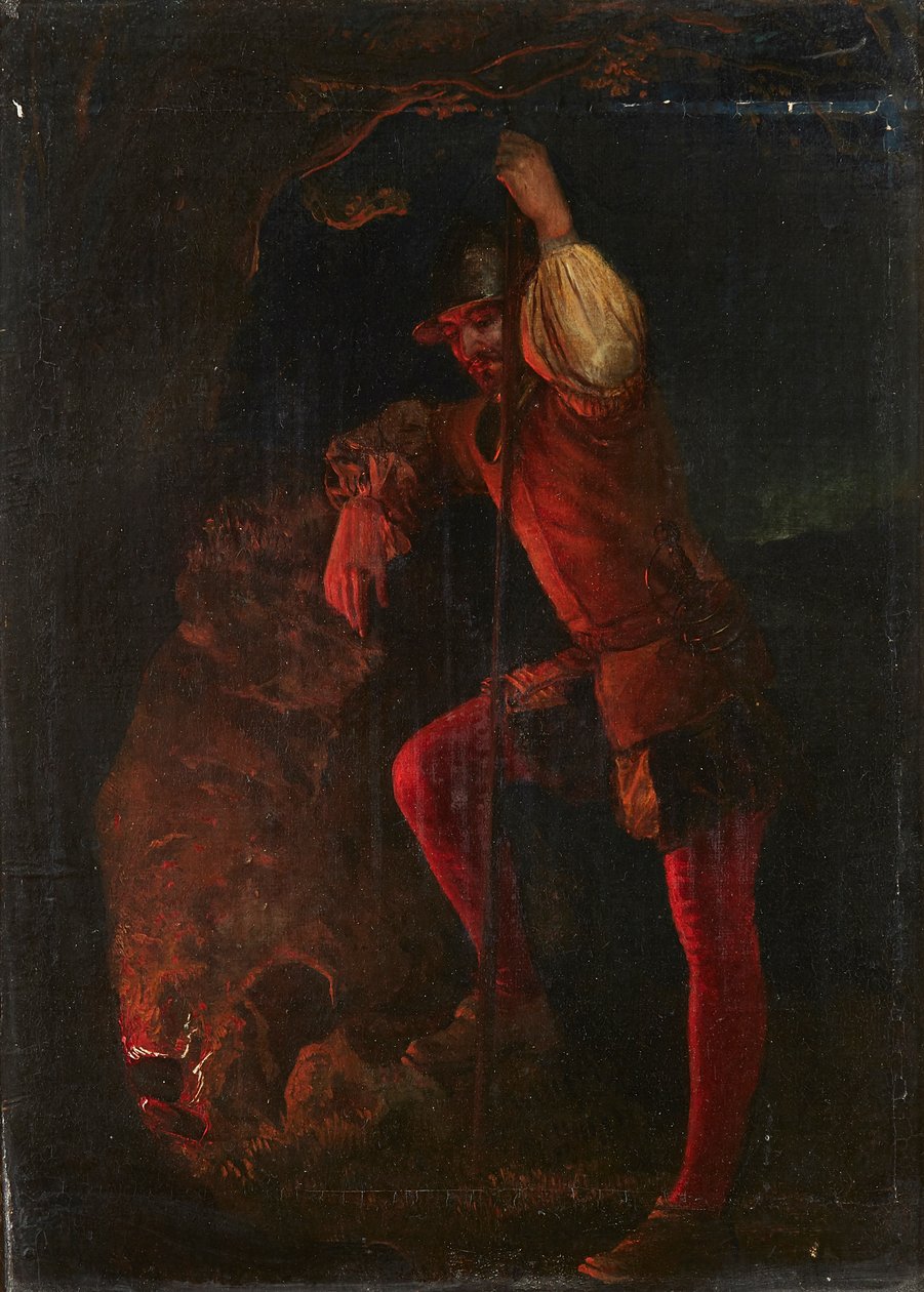 Chvilka odpočinku (olej na palubě) od Daniel (follower of) Maclise