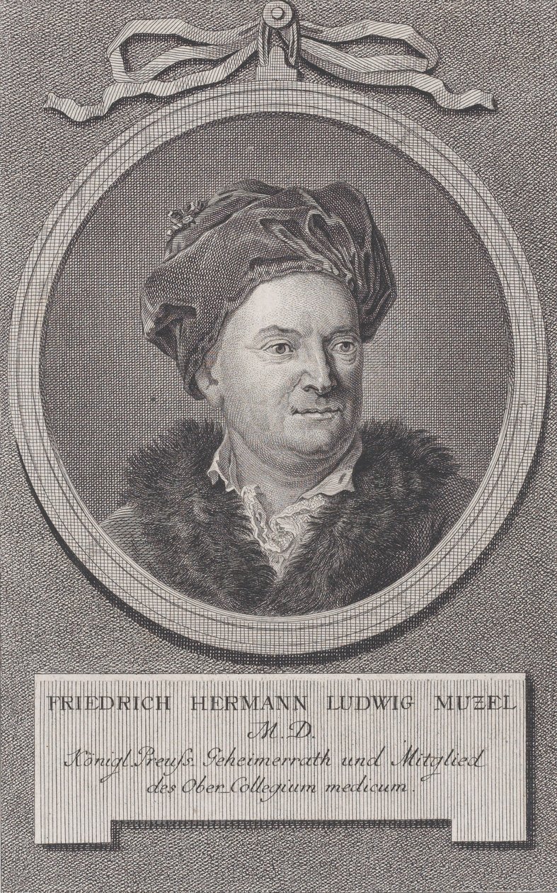 Portrét Friedricha Ludwiga Hermanna Muzela, ca. 1778. od Daniel Berger