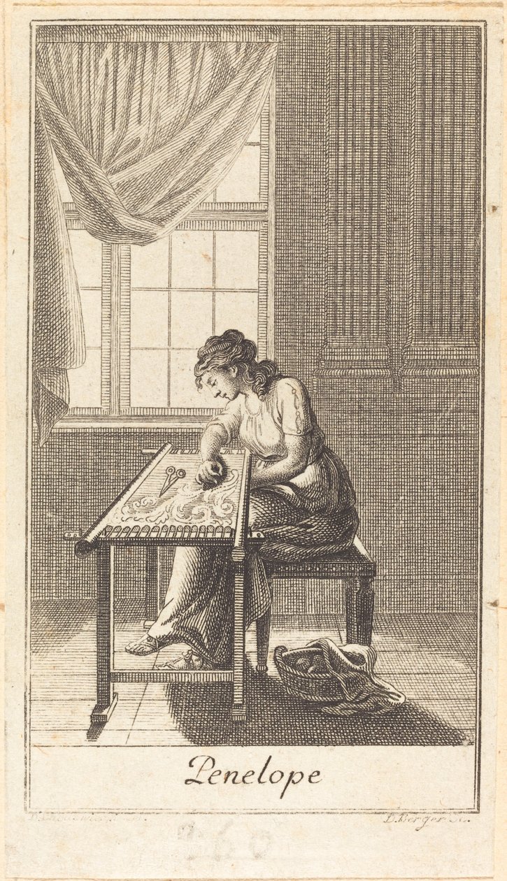 Penelope od Daniel Berger after Daniel Nikolaus Chodowiecki