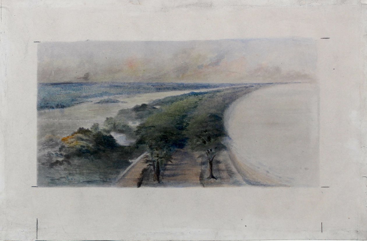 South Shore Park, Chicago, Illinois, Design Sketch, c. 1896. od Daniel Burnham