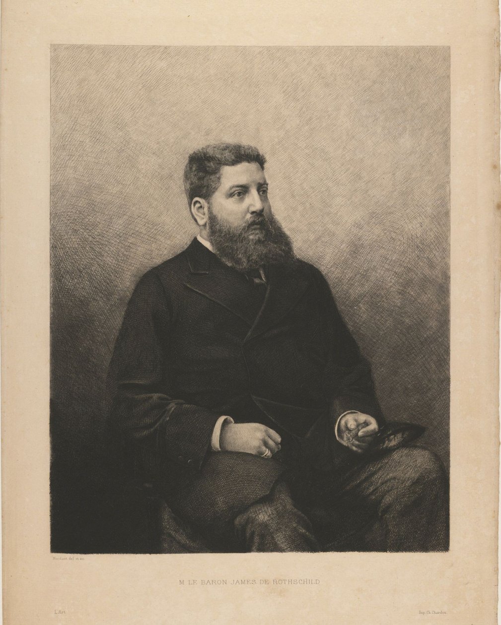 Portrét Jamese-Edouarda de Rothschilda 1844-1881, 70. léta 19. století od Daniel Charles Marie Mordant