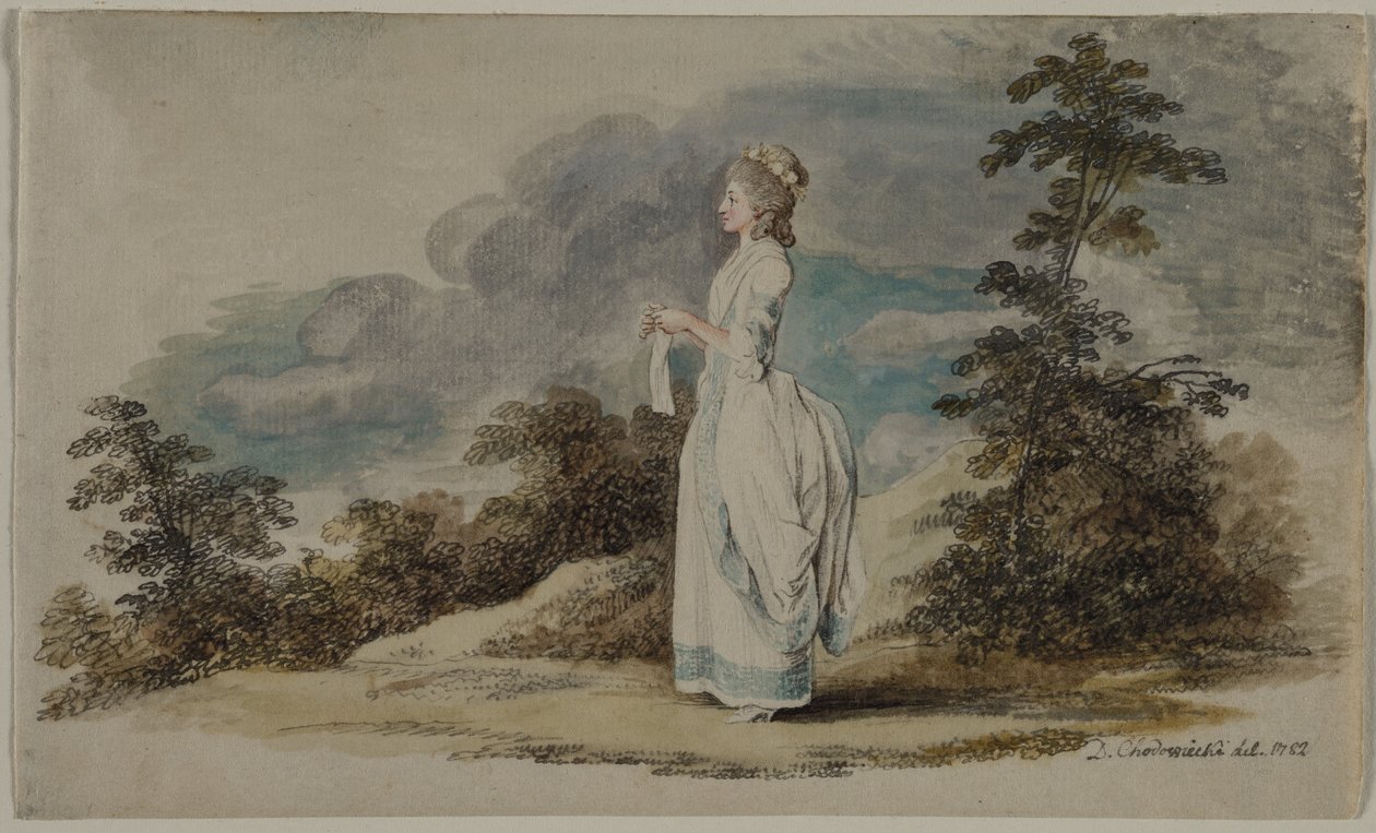 Susanne The Artists Daughter ve věku 21 let, 1782. od Daniel Nikolaus Chodowiecki