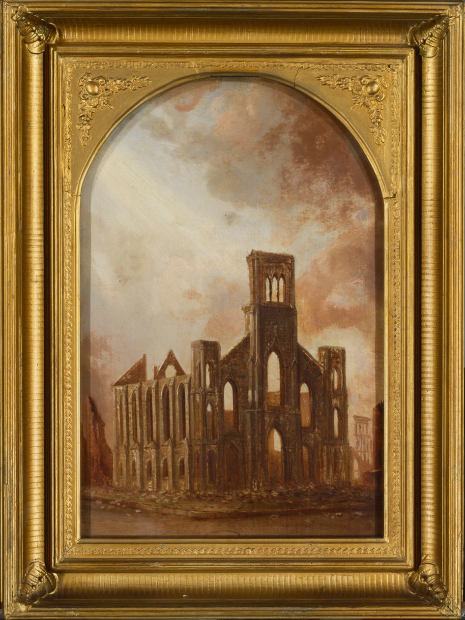 Saint Pauls Universalist Church po požáru v Chicagu v roce 1871, 1872 od Daniel Folger Bigelow