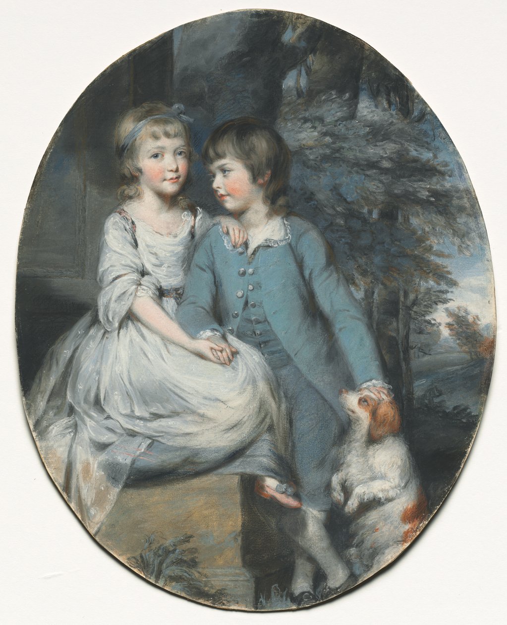 Cropley Ashley-Cooper později 6. hrabě z Shaftesbury se svou sestrou..., c. 1776. od Daniel Gardner