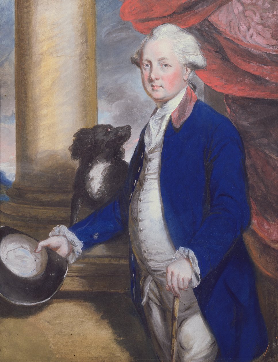Henry (1725-1800) Lord Bridgeman (pastel) (viz 239432 pro pár) od Daniel Gardner