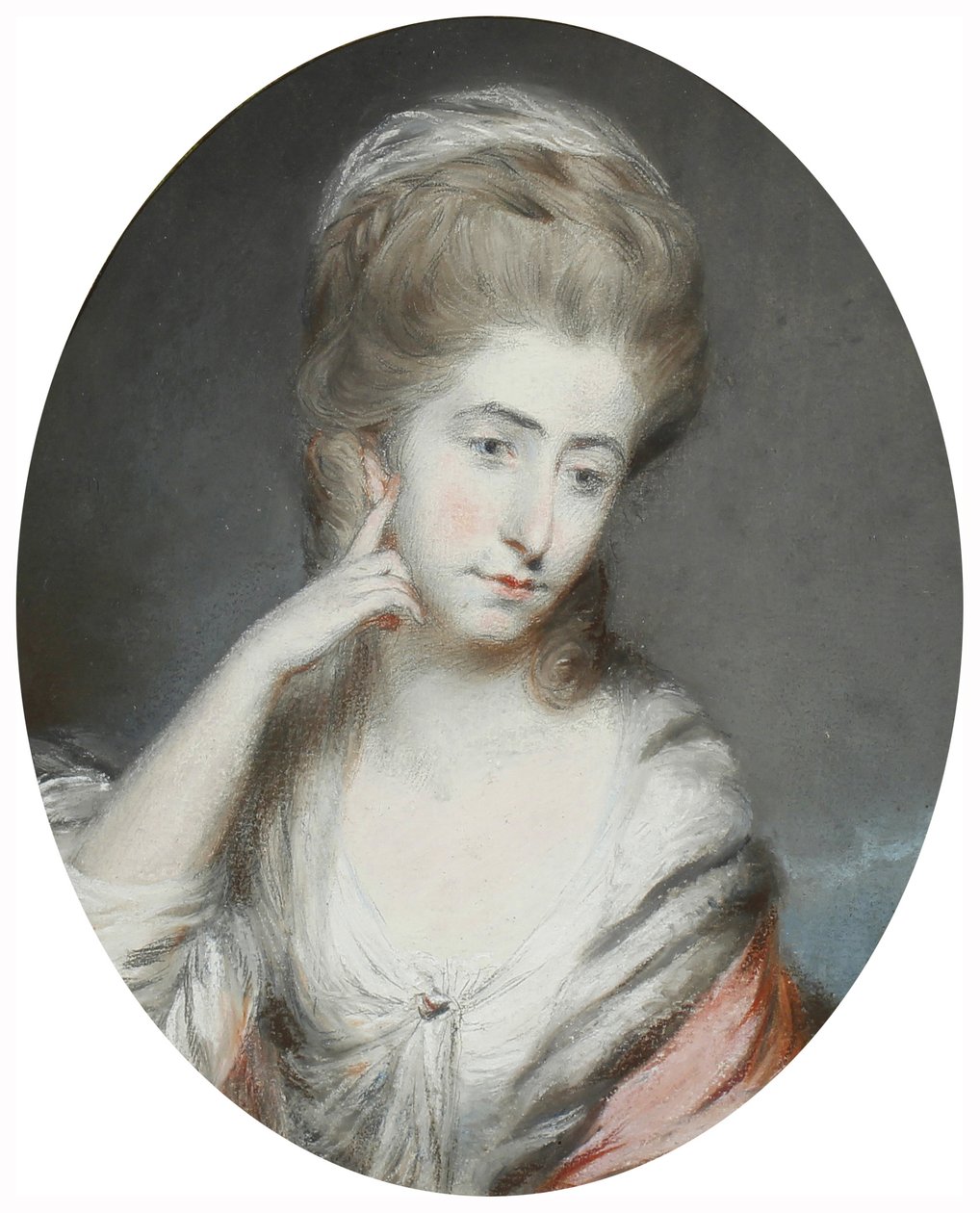 William Moore, před rokem 1800 (grafit a pastel na papíře) od Daniel Gardner