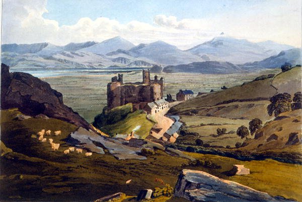 Hrad Harlech od Daniel Havell
