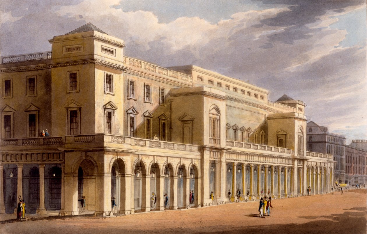 Opera House, dříve Lyceum, Londýn, 1826 od Daniel Havell