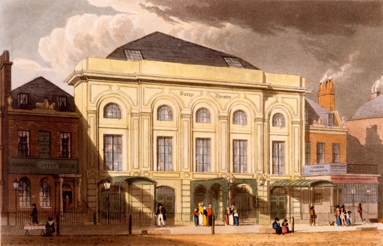 The Surrey Theatre, Londýn, 1826 od Daniel Havell