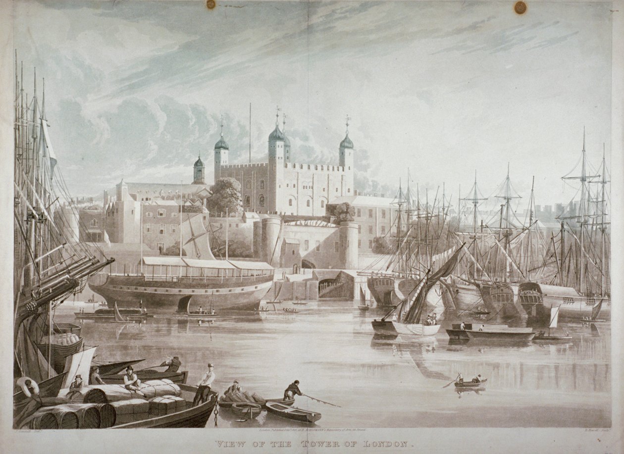 Tower of London, 1819. od Daniel Havell