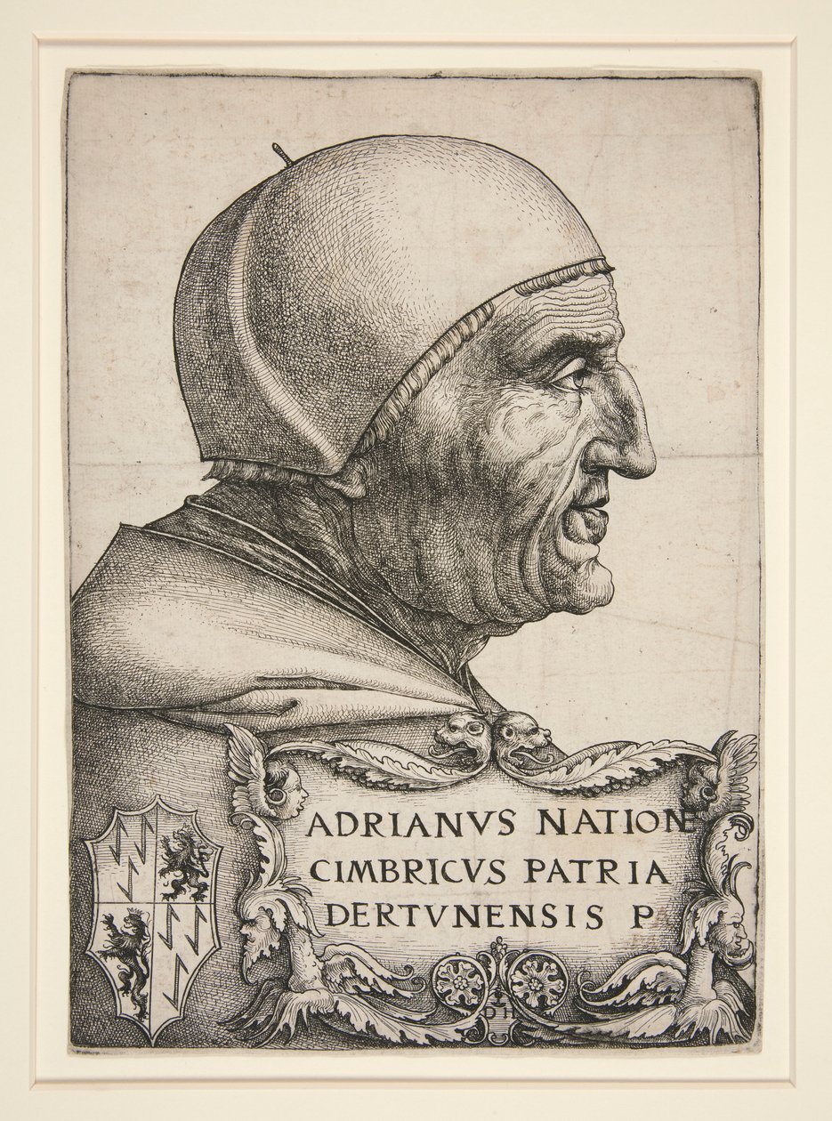 Portrét Adriena VI. (Hadrian VI., papež 1522-1523) od Daniel Hopfer
