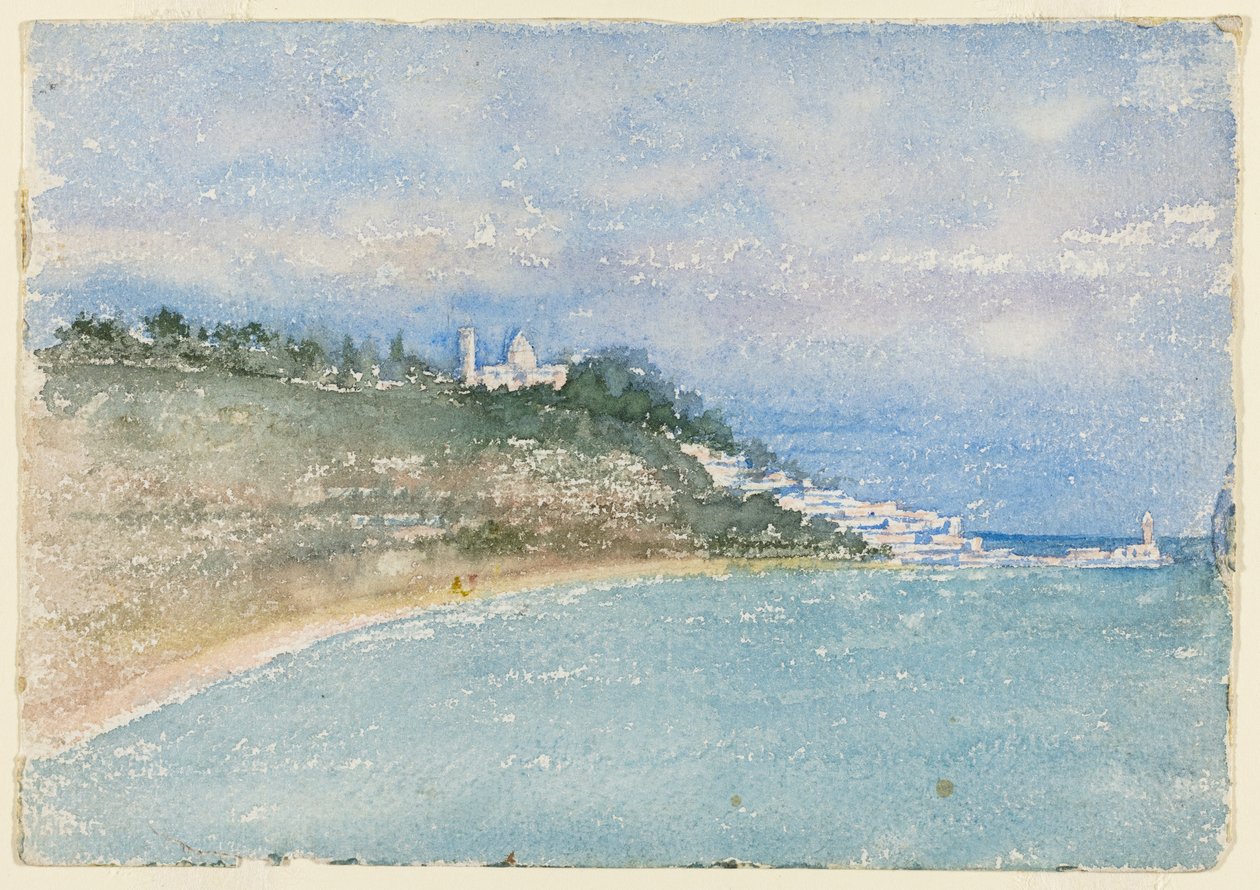 Point West of Algiers, North Africa, Travel Sketch od Daniel Hudson Burnham
