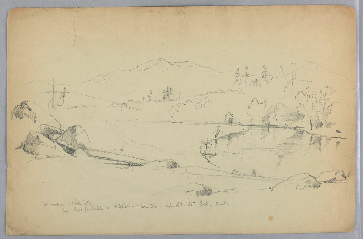 Řeka Ammonoosuc a Bílé hory, N.H. od Daniel Huntington