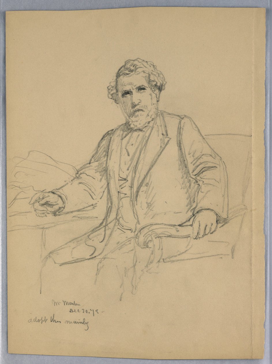 Kresba, Charles J. Martin pro, 20. prosince 1878 od Daniel Huntington