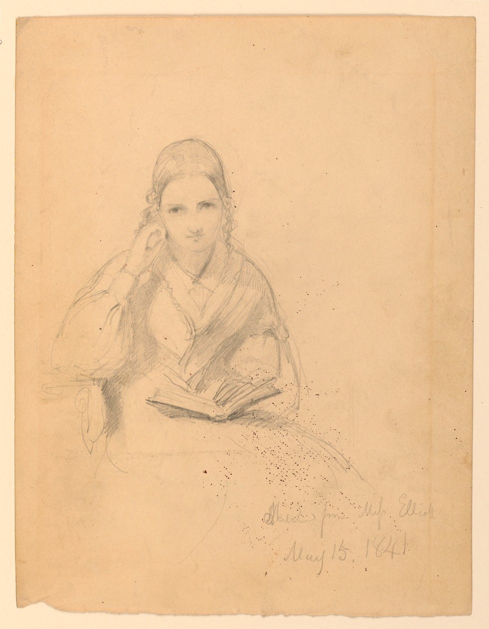 Kresba, slečna Elliotová vsedě, 15. května 1841 od Daniel Huntington
