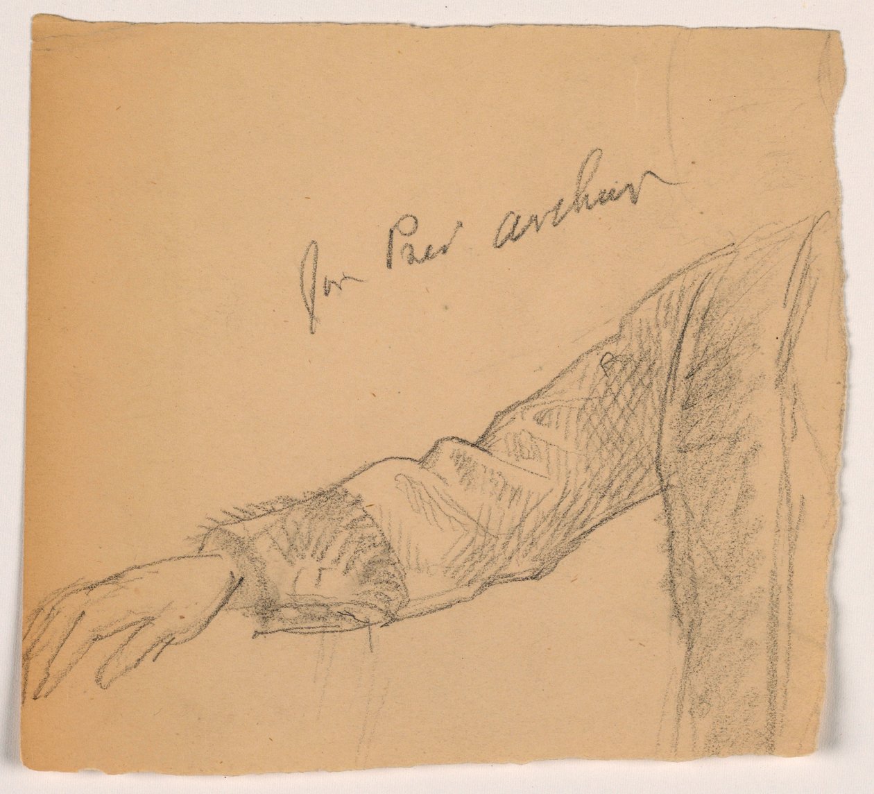 Kresba, pravá ruka prezidenta Chestera A. Arthura, 1884 od Daniel Huntington