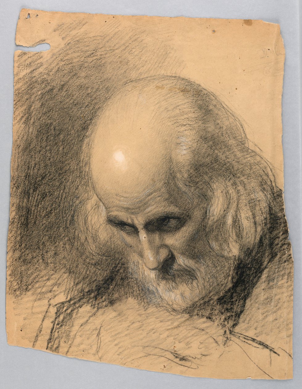 Kresba, studie k filmu "Lekce milosrdenství", 1863 od Daniel Huntington