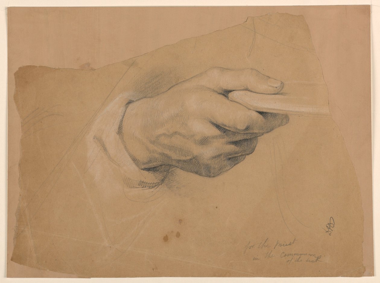 Kresba, Studie ke "Společenství t", 1844 od Daniel Huntington