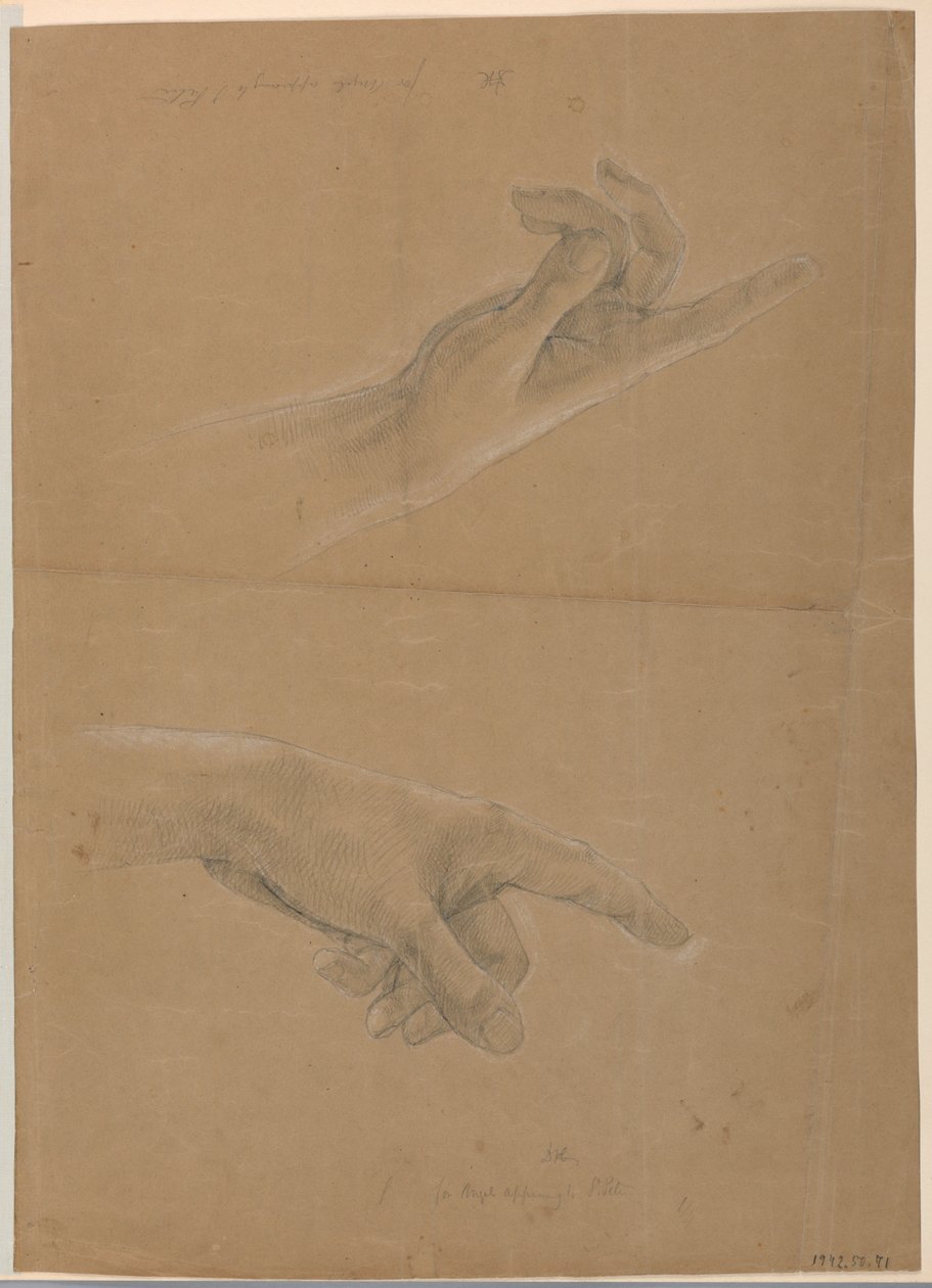Kresba, studie k filmu "Early Christia", 1839-40 od Daniel Huntington