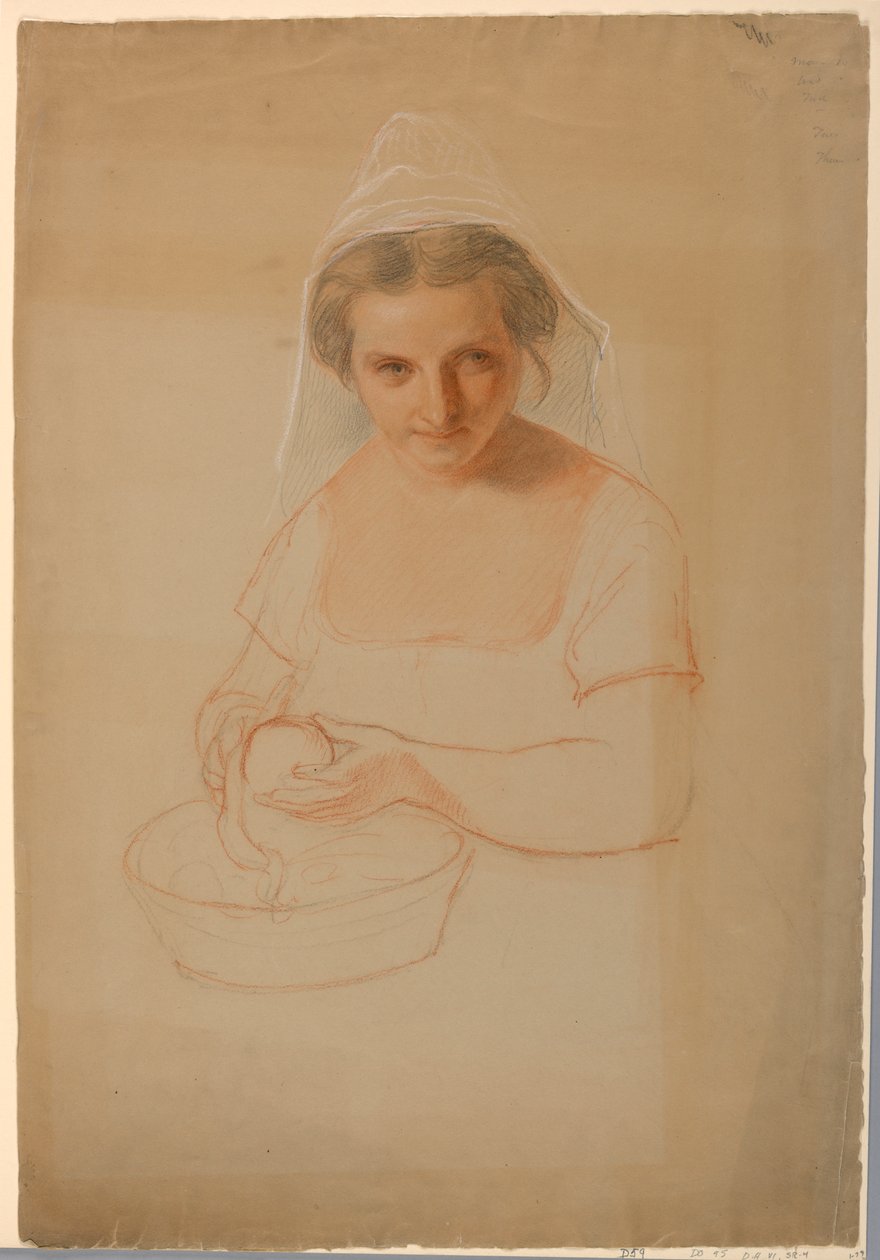 Kresba, studie k filmu Ichabod Crane, 1861 od Daniel Huntington