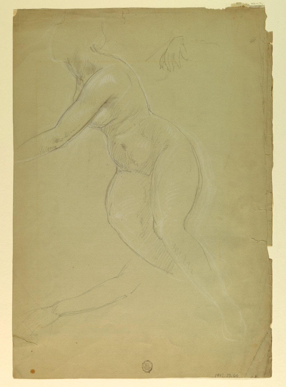 Kresba, studie k filmu Spravedlnost a Pe, 1886 od Daniel Huntington
