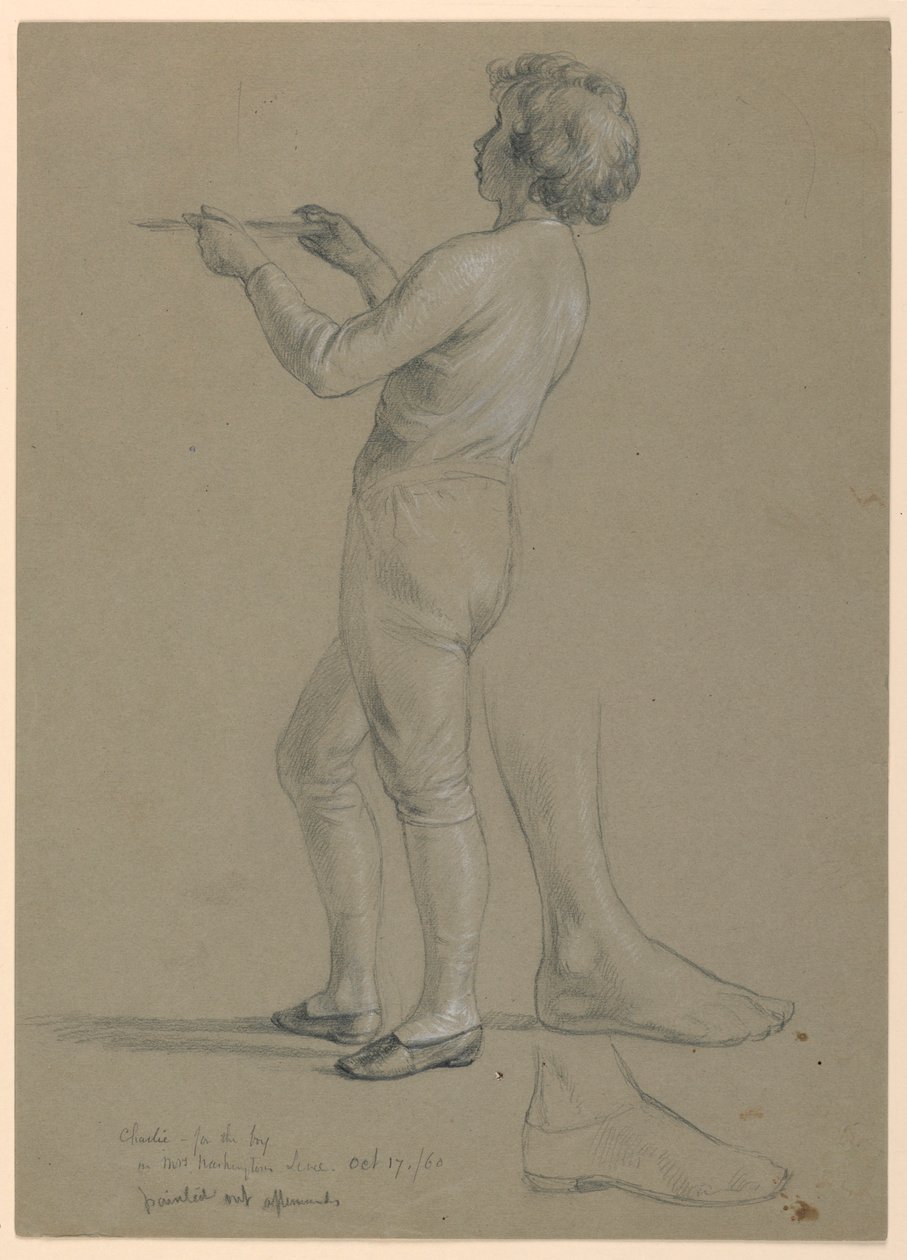 Kresba, studie k "Přijetí Marthy Washingtonové", 1860 od Daniel Huntington