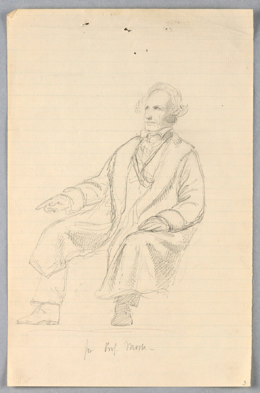 Kresba, Studie pro "Vědeckou skupinu", 1858 od Daniel Huntington