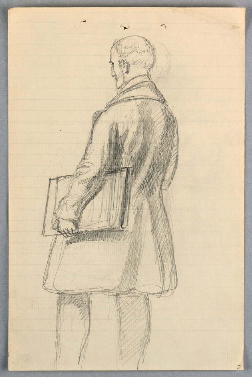 Kresba, Studie pro "Vědeckou skupinu", 1858 od Daniel Huntington