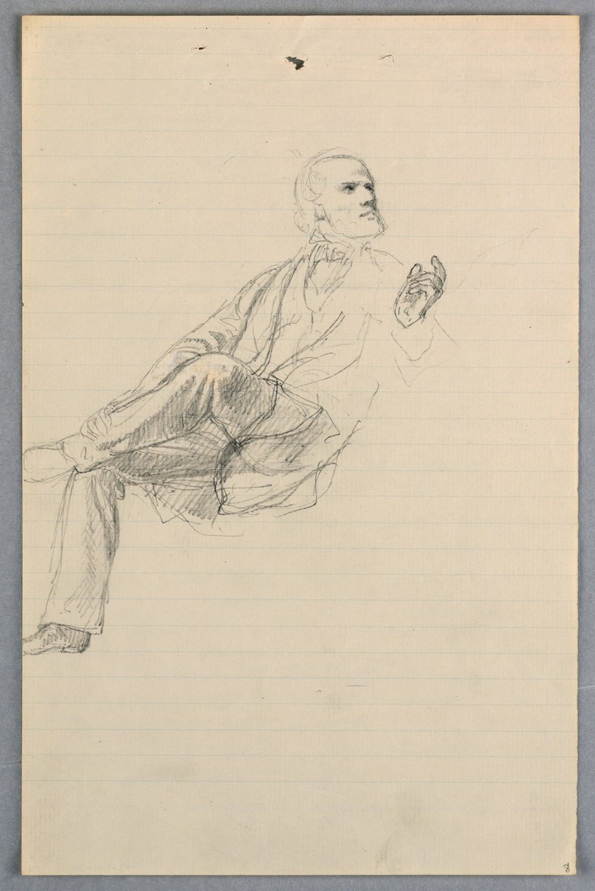 Kresba, Studie pro "Vědeckou skupinu", 1858 od Daniel Huntington