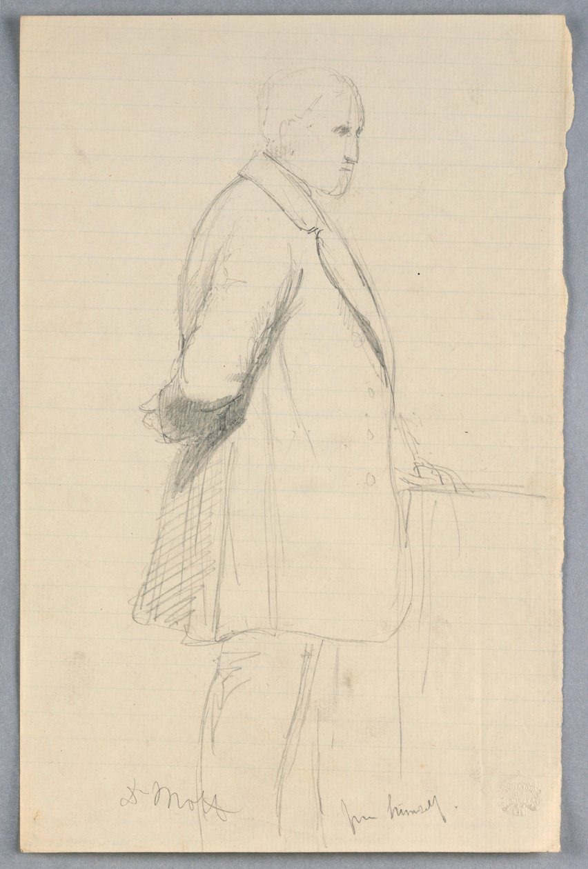 Kresba, Studie pro "Vědeckou skupinu", 1858 od Daniel Huntington