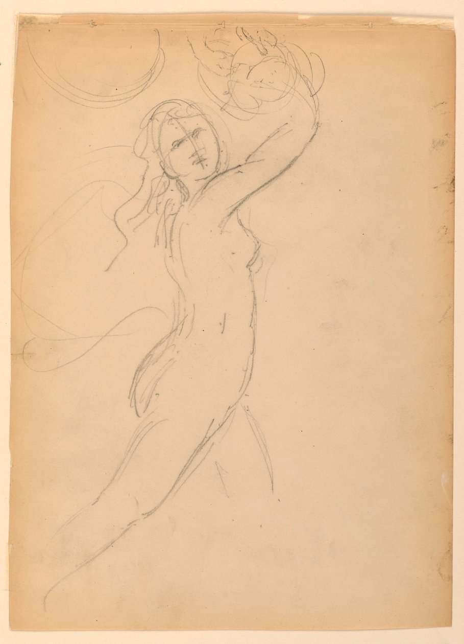Kresba, Studie k Národnímu ak, 1887 od Daniel Huntington