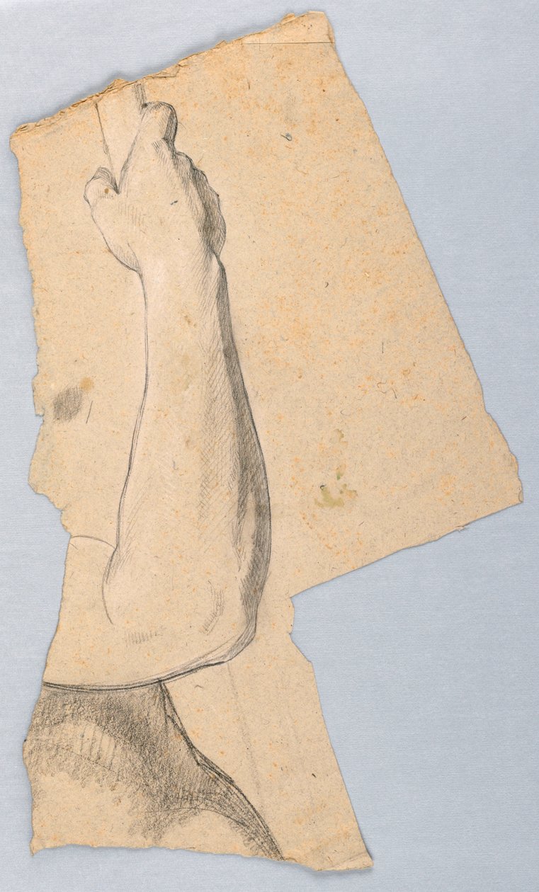 Kresba, studie k filmu "Tribute Money", 1852 od Daniel Huntington
