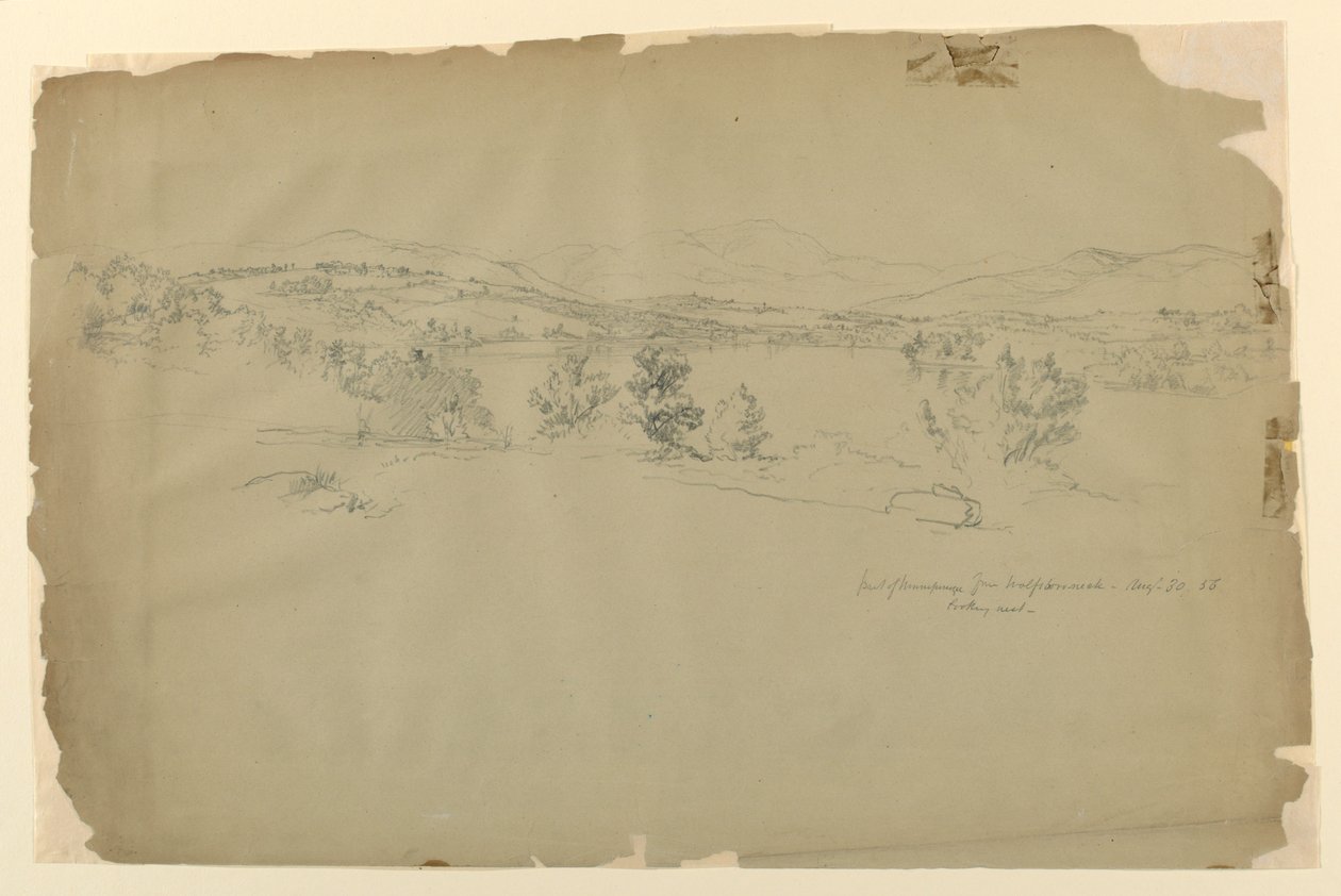Lake Winnipesaukee z Wolfeboro Neck, pohled na západ od Daniel Huntington