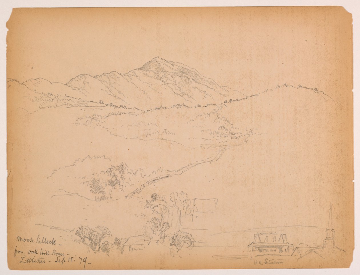 Moose Hillock z Oak Hill House, Littleton, New Hampshire od Daniel Huntington
