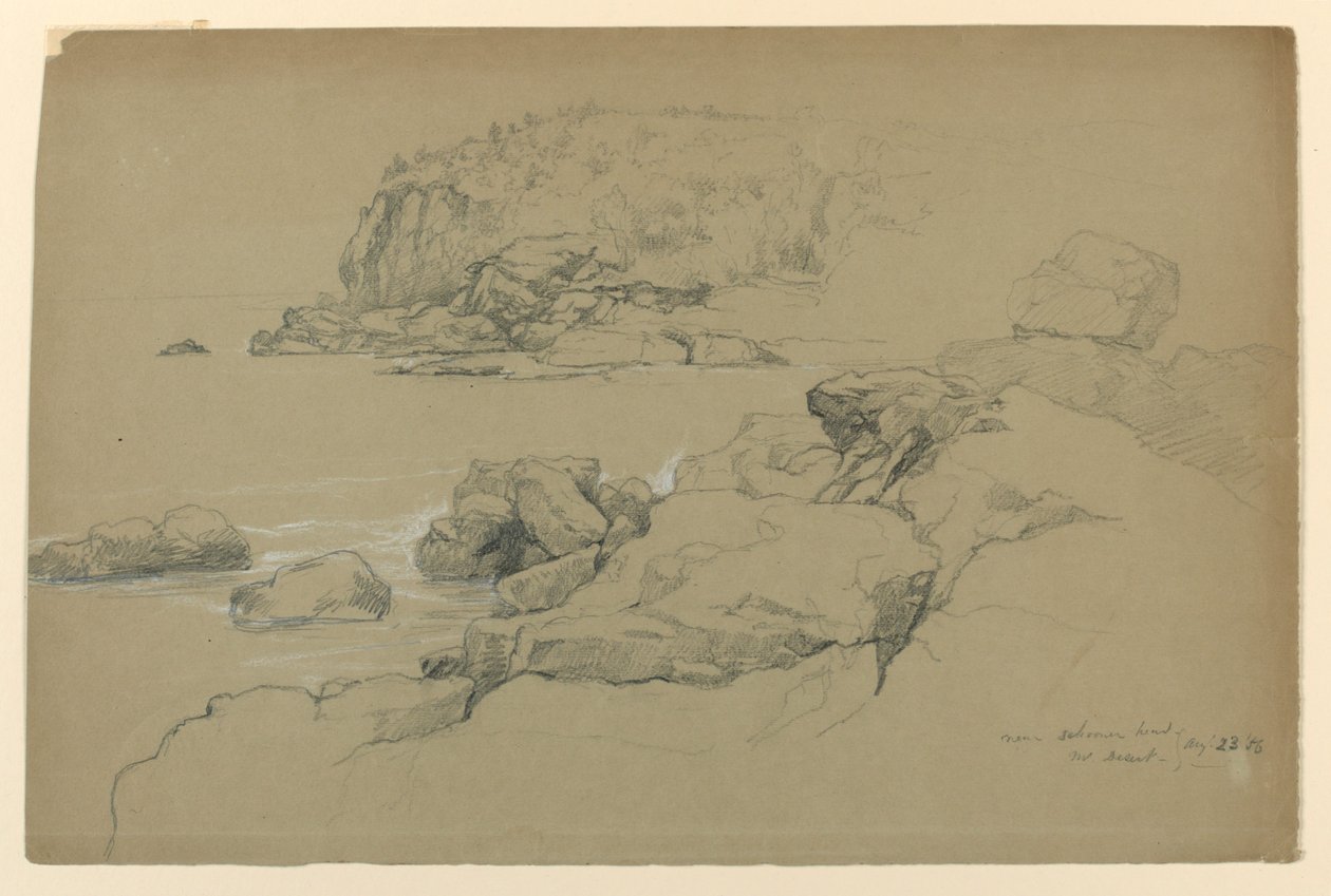 Mount Desert, poblíž Schooner Head od Daniel Huntington