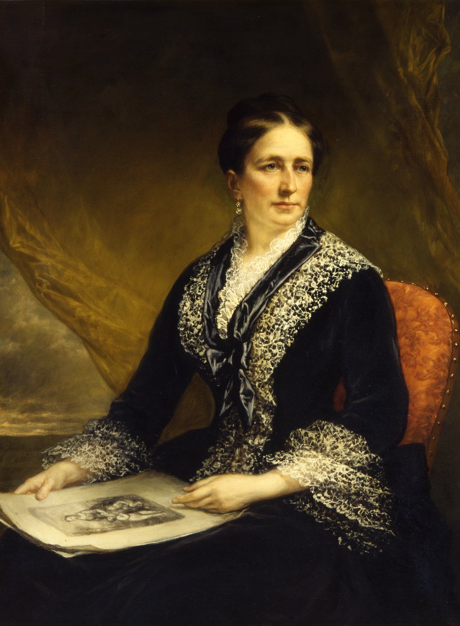 Portrét Mary McCrea Stuart Paní Robert Leighton Stuart, ca. 1840-1885 od Daniel Huntington
