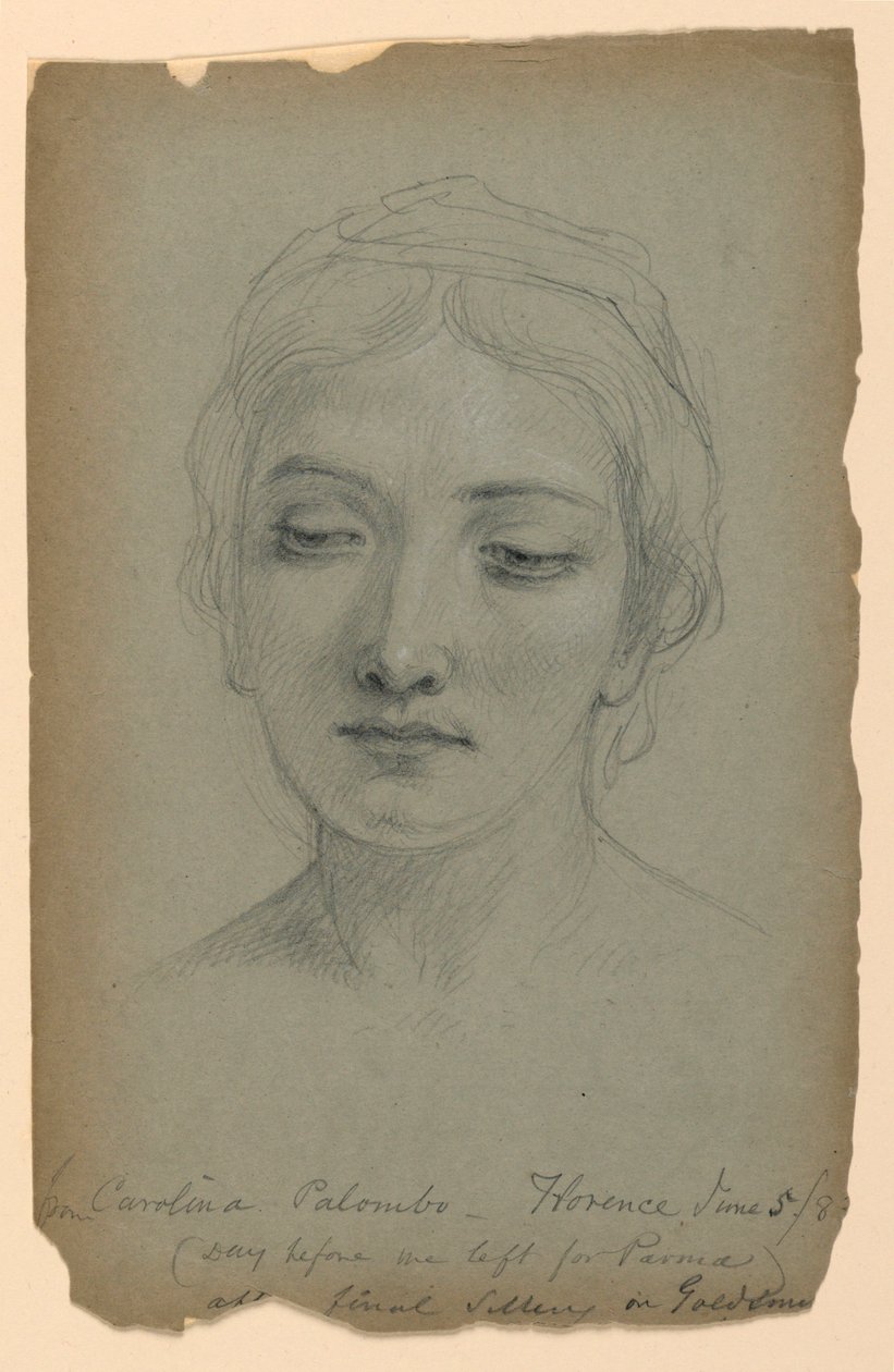 Sketch of Carolina Palombo, Studie pro "The Goldsmith