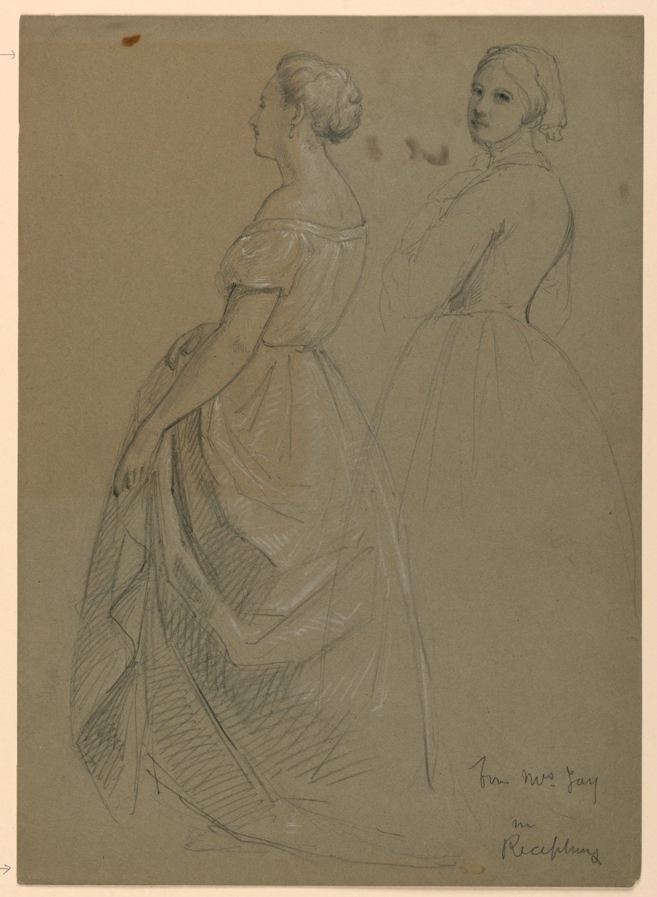 Studie paní Jayové pro „Republikánský soud“ (recepční den lady Washingtonové) od Daniel Huntington