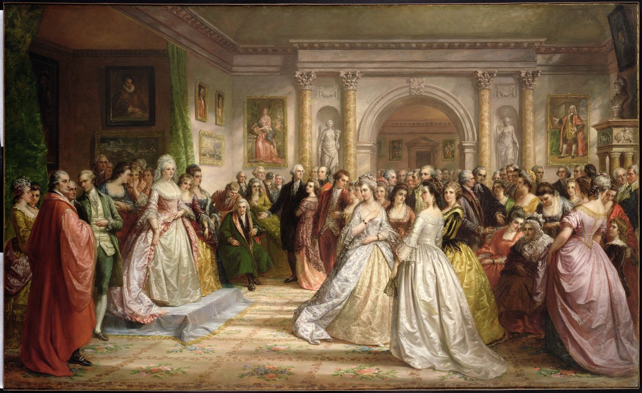 Republikánský soud (recepce Lady Washingtons) 1861 od Daniel Huntington
