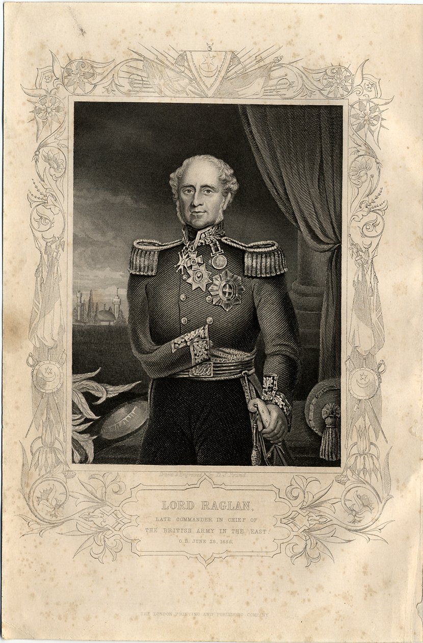 Portrét lorda Raglana, 1856 od Daniel John Pound