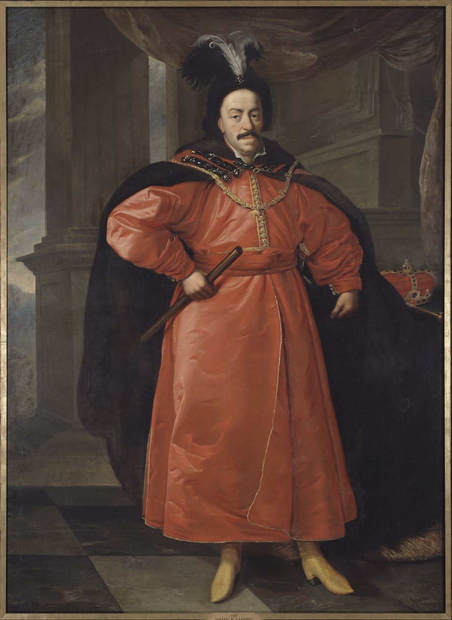 Jean II Casimir Vasa, král Polska a velkovévoda Litvy - Portrét Jana II Casimir Vasa (1609-1672), král Polska, od Schultze, Daniela, mladšího (1615-1683). Olej na plátně. Rozměr: 210 x 154 cm. Národní muzeum Stockholm od Daniel Jerzy Schultz